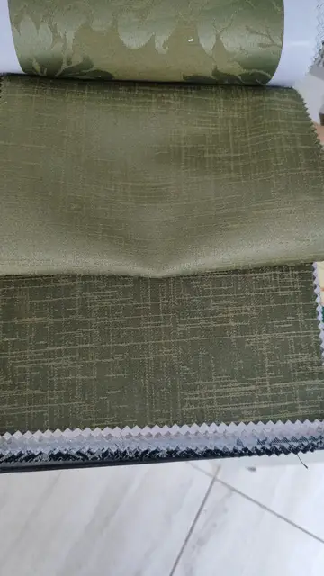 Amostra de tecido verde